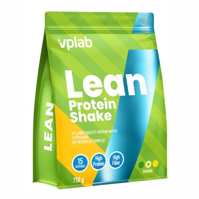 Протеїн VPLab Lean Protein Shake 750 г Banana 2022-10-0534 фото