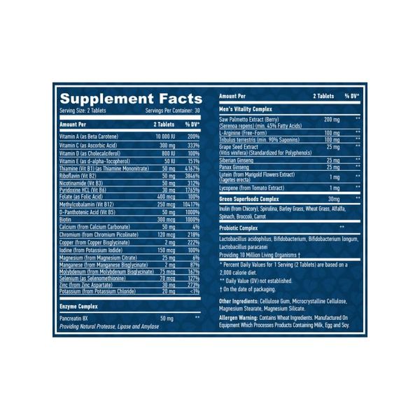 Мультивитамины для мужчин Haya Labs Food Based Men's Multi 60 таблеток 818782 фото