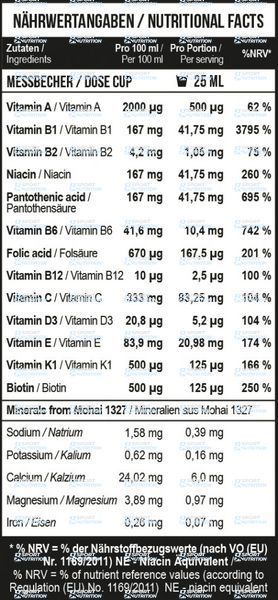 Витаминно-минеральный комплекс Healthy by MST Multivitamin Liquid 1000 мл Orange 0160 фото