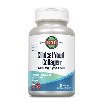 Колаген KAL Clinical Youth Collagen Type I & III 600 мг 60 капсул 2023-10-3155 фото