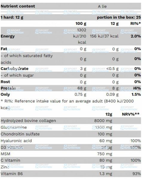 Коллаген для суставов Pure Gold Collagen Joint Complex 300 г Elderfavered 2022-10-0419 фото
