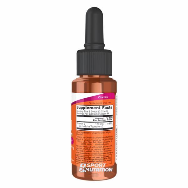 Now Foods Vitamin E Oil DA 30 мл 2022-10-2578 фото