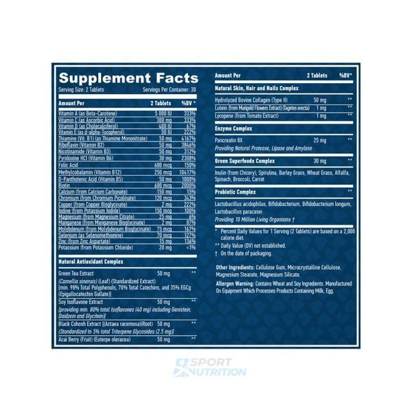 Мультивітаміни для жінок Haya Labs Food Based Women's Multi 60 таблеток 818783 фото