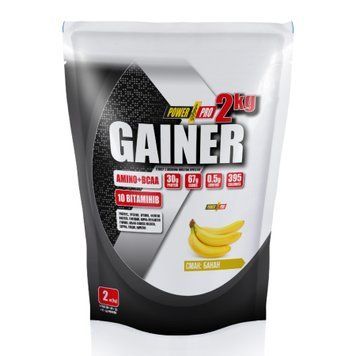 Гейнер Power Pro Gainer+Amino+BCAA 2000 г Banana 2022-10-2527 фото