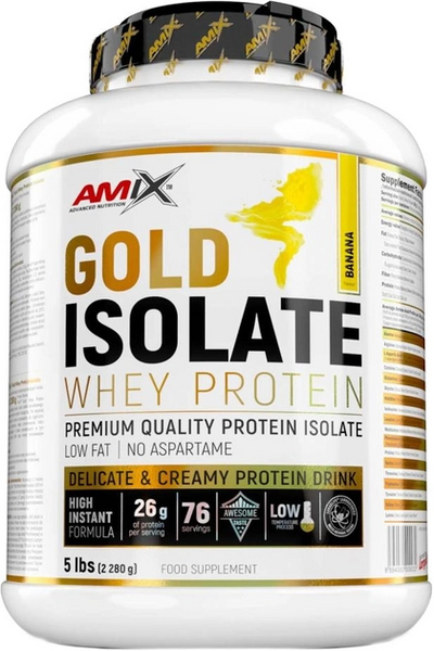 Протеїн Amix Gold Whey Protein Isolate 2280 г Банан 818097 фото
