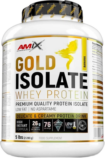 Протеин Amix Gold Whey Protein Isolate 2280 г Банан 818097 фото