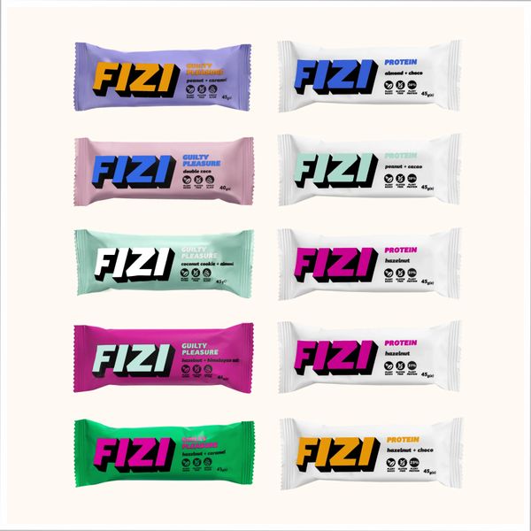 Батончики FIZI All In One Box 10 шт x 45 г 2022-10-0934 фото