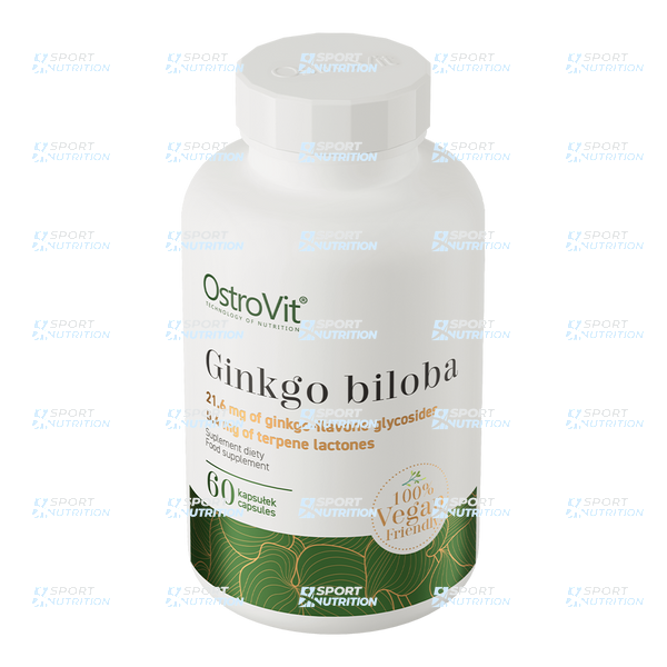 Добавка для сосудов мозга OstroVit Ginkgo Biloba Extract 60 капсул 821976 фото