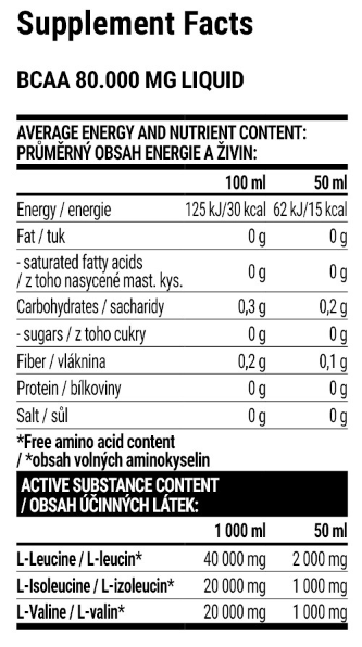 Extrifit BCAA 80.000 Liquid 1000мл Cherry 100-59-5595857-20 фото