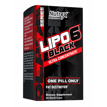 Жиросжигатель Nutrex Lipo 6 Black Ultra Concentrate 60 капсул 100-29-8655408-20 фото