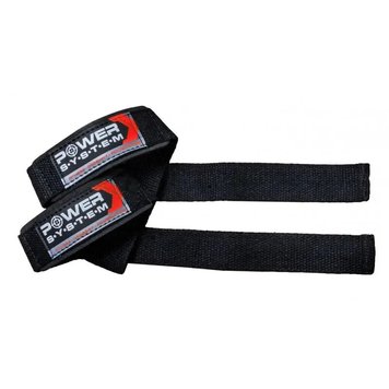 Лямки для тяги Power System Power Straps PS-3400 Black/Red 814719 фото