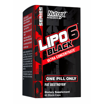 Жироспалювач Nutrex Lipo 6 Black Ultra Concentrate 60 капсул 100-29-8655408-20 фото