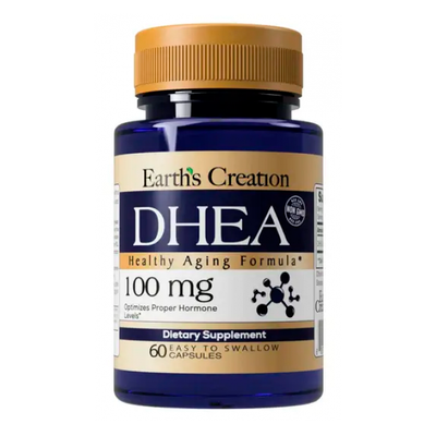 Дегидроэпиандростерон Earth's Creation DHEA 100 мг 60 капсул 820583 фото