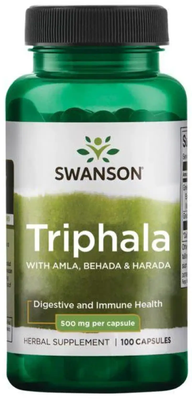 Swanson Triphala 500 мг 100 капсул 100-56-0549604-20 фото