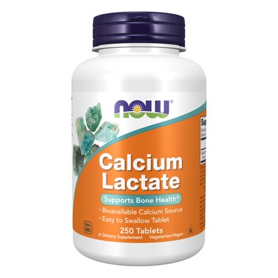 Now Foods Calcium Lactate 250 таблеток 2022-10-2580 фото
