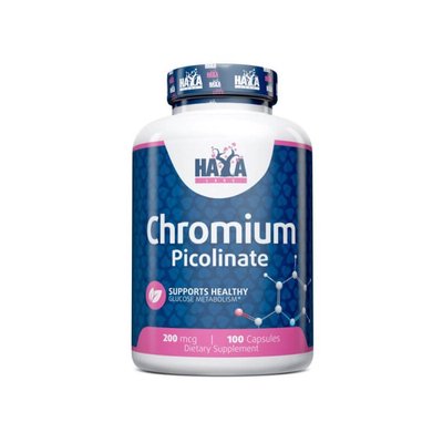 Хром піколінат Haya Labs Chromium Picolinate 200 мг 100 капсул 820422 фото