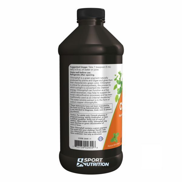Рідкий хлорофіл Now Foods Chlorophyll Liquid Mint 473 мл 2022-10-0079 фото