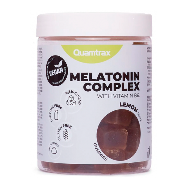 Комплекс для сна с мелатонином Quamtrax Melatonin Complex 60 жевательных конфет Lemon 821475 фото