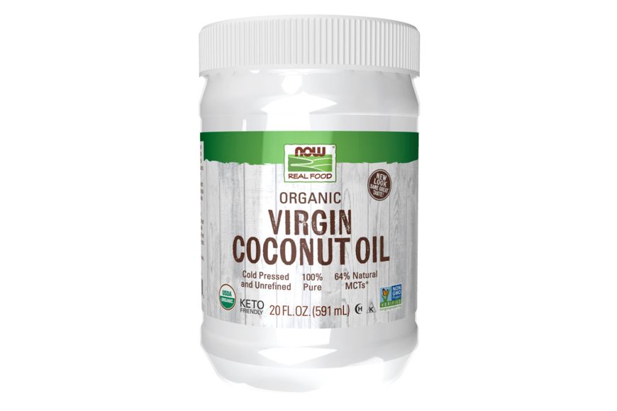 Органическое кокосовое масло Now Foods Organic Coconut Oil Virgin 591 мл 2022-10-2373 фото