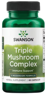 Swanson Triple Mushroom Complex 3 Mushroom Formula 60 капсул 2023-10-2309 фото