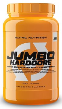 Гейнер Scitec Nutrition Jumbo Hardcore 1530 г Банан-йогурт 728633110896 фото