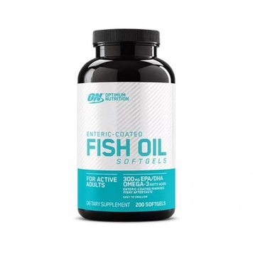 Optimum Nutrition Enteric Coated Fish Oil 300 мг 200 капсул 103389 фото