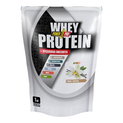 Протеїн Power Pro Whey Protein 1000 г Vanilla Ice Cream 100-12-6017637-20 фото