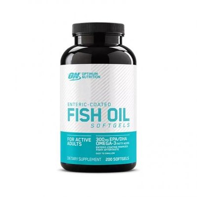Optimum Nutrition Enteric Coated Fish Oil 300 мг 200 капсул 103389 фото