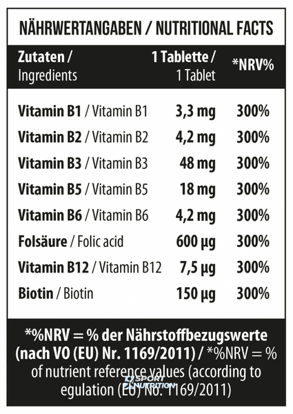Вітамін В MST B300 Vitamin 100 таблеток 004646 фото
