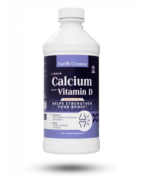 Витаминно-минеральный комплекс Earth's Creation Calcium & Vitamin D3 473 мл 817489 фото