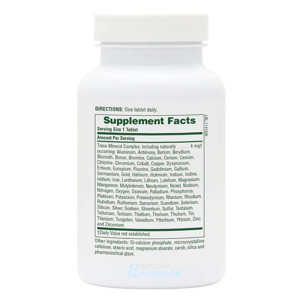 Комплекс микроэлементов Nature's Plus Trace-Mins Trace Mineral Complex 180 таблеток 2023-10-3451 фото