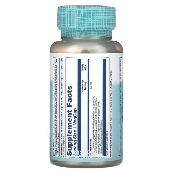 Поддержка щитовидной железы Solaray Thyroid Blend SP-26 100 капсул 2023-10-3424 фото