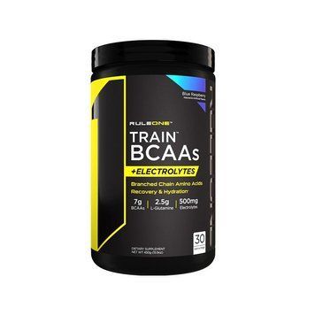 Аминокислота BCAA Rule 1 Train BCAAs + Electrolytes 450 г Raspberry 820984 фото