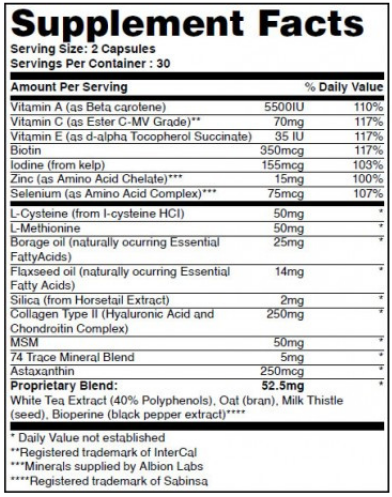 Haya Labs Hair Skin and Nails 60 капсул 818790 фото