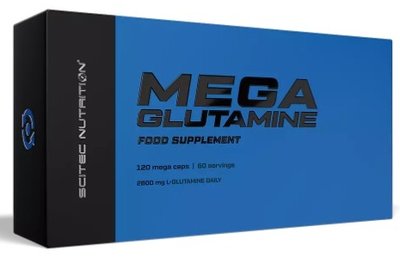 Глютамін Scitec Nutrition Mega Glutamine 120 капсул 5999100001695 фото