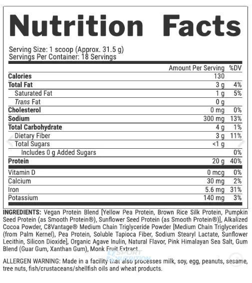 Протеїн Nutrex Plant Protein 567 г Cinnamon Cookies 2022-09-9943 фото