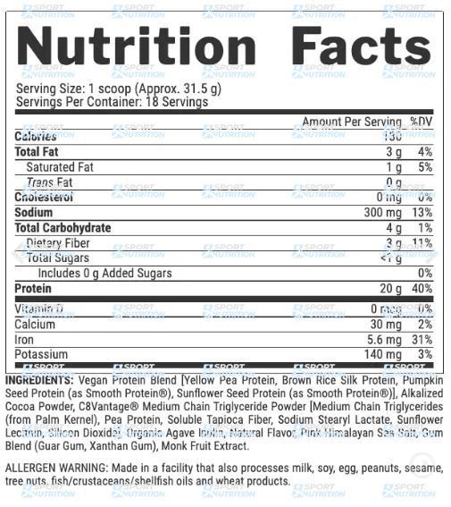 Протеин Nutrex Plant Protein 567 г Cinnamon Cookies 2022-09-9943 фото