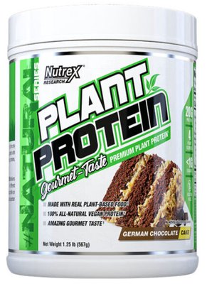 Протеїн Nutrex Plant Protein 567 г German Chocolate Cake 2022-09-9944 фото