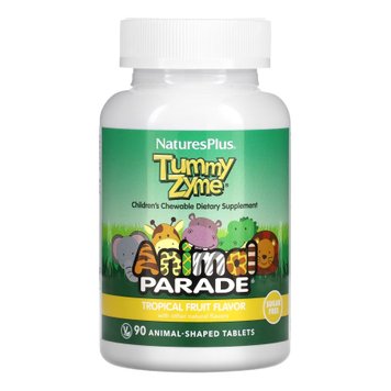 Ферменты с пробиотиками NaturesPlus Tummy Zyme Chewable 90 таблеток 2022-10-2850 фото