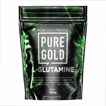 Амінокислота глютамін Pure Gold 100% Glutamine 500 г Chery Lime 2022-10-2052 фото