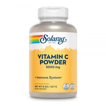 Вітаміни та мінерали Solaray Buffered Vitamin C Powder 5000 мг 227 г 2023-10-3570 фото