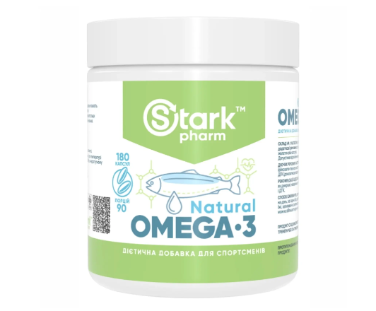 Stark Pharm Natural Omega-3 1000 мг (374 мг ЕПК /240 мг ДГК) 180 капсул 2022-10-0762 фото