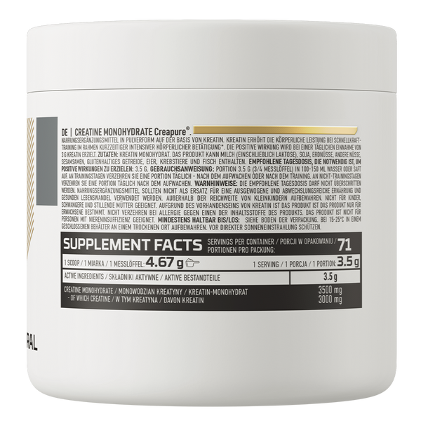 Креатин OstroVit Creatine Monohydrate Creapure 250 г Natural 821967 фото