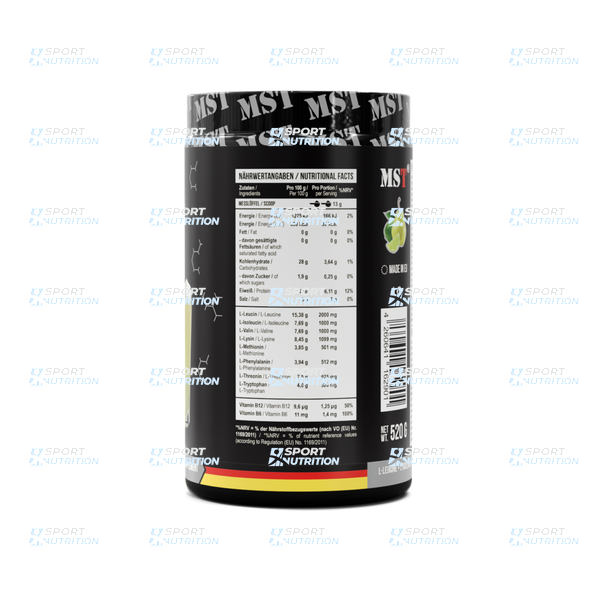 MST Nutrition BCAA & EAA Zero 520 г Pear-Lime 11084-05 фото