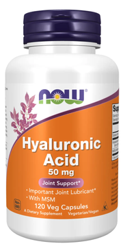 Для суглобів та зв'язок Now Foods Hyaluronic Acid 50 мг 120 капсул 2022-10-2622 фото