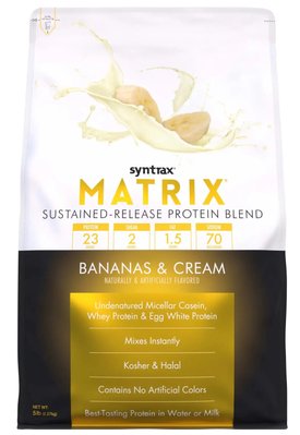 Протеин Syntrax Matrix 5.0 2270 г Bananas Cream 2022-09-0321 фото