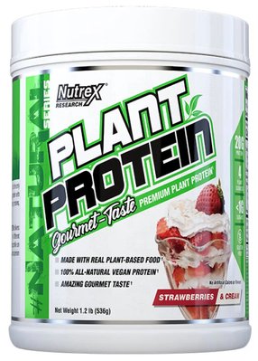 Протеин Nutrex Plant Protein 536 г Strawberry Cream 2022-09-9945 фото