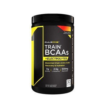 Амінокислота BCAA Rule 1 Train BCAAs + Electrolytes 450 г Peach-mango 820986 фото