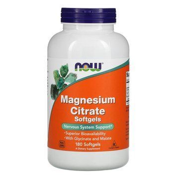 Now Foods Magnesium Citrate 134 мг 180 капсул 2022-10-0975 фото