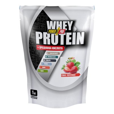Протеин Power Pro Whey Protein 1000 г Strawberry 100-62-3738552-20 фото